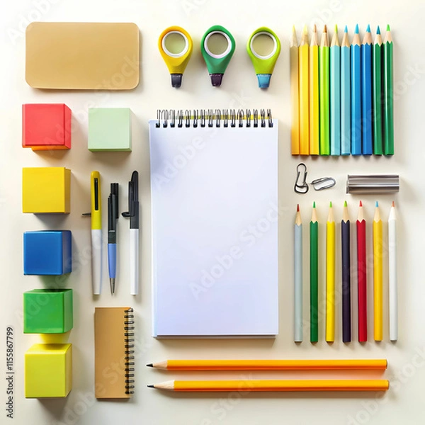 Obraz A neatly arranged stationary setup