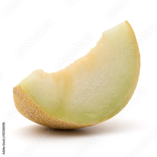 Fototapeta melon slice isolated on white background cutout
