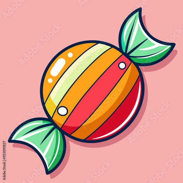 Obraz toffee illustration