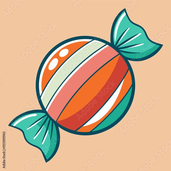 Obraz toffee illustration