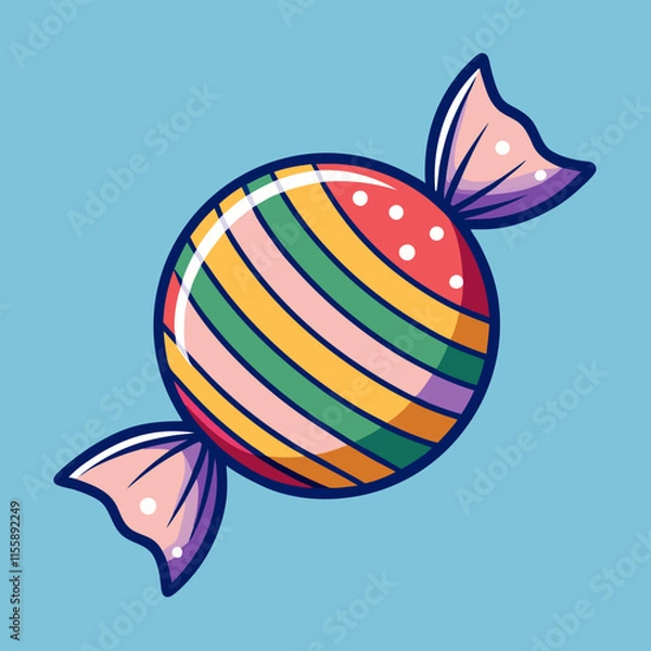 Obraz toffee illustration