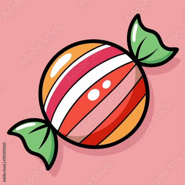 Obraz toffee illustration