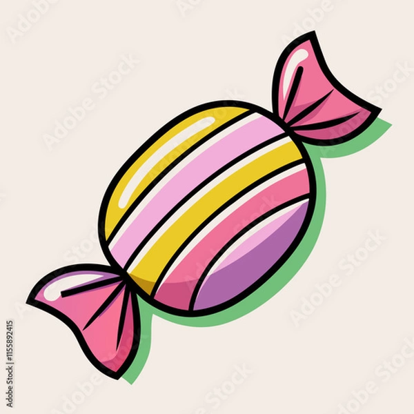 Obraz toffee illustration