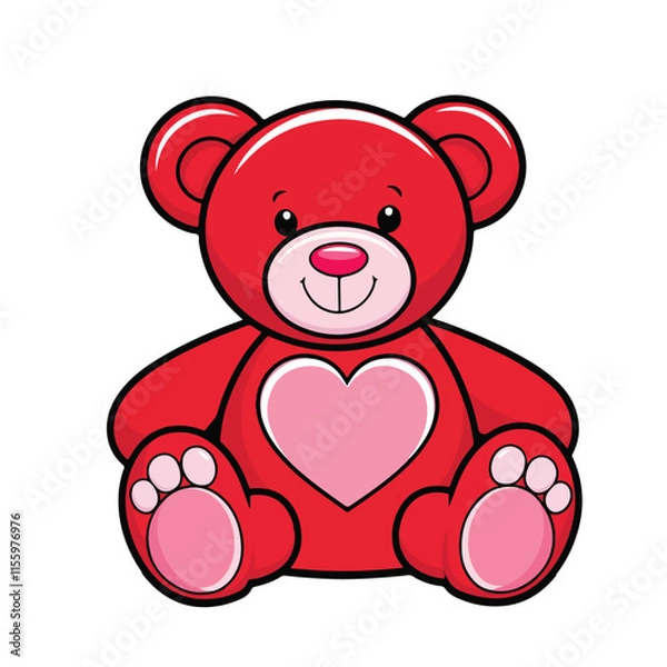 Fototapeta valentine day icon vector