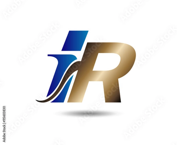 Fototapeta Letter ir logo
