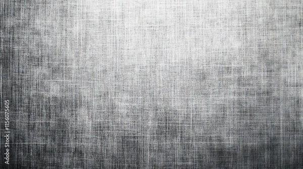 Fototapeta Textured black and white abstract canvas surface with crosshatch pattern