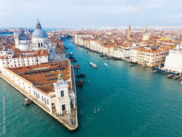 Obraz ベニス 観光 旅行 空撮 ヨーロッパ 教会 古代都市