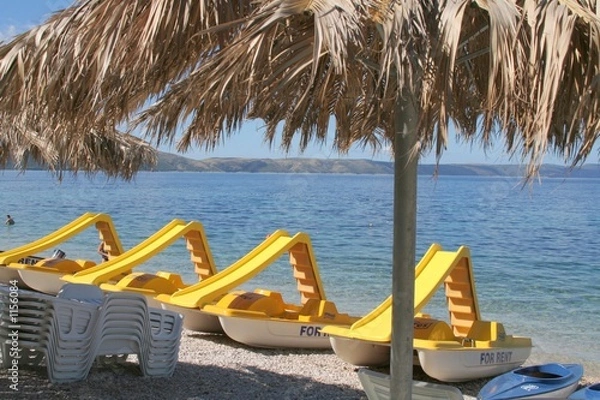 Obraz parasol et plage