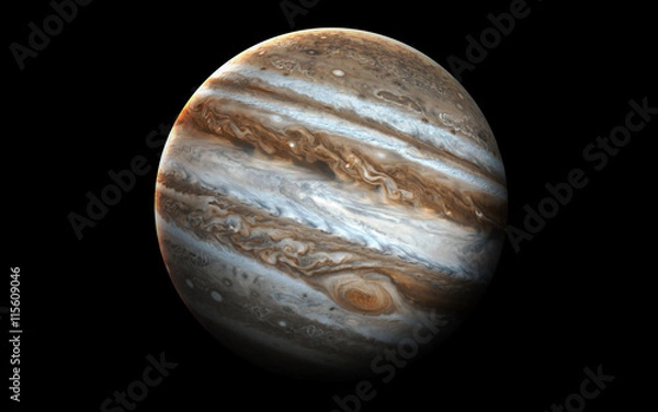 Obraz Jupiter - High resolution 3D images presents planets of the solar system. This image elements furnished by NASA