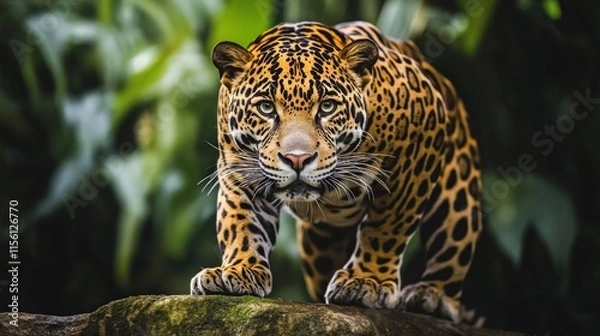 Fototapeta Modern Jungle Scene with Detailed Textures and Soft Light