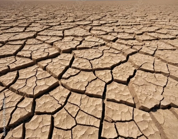 Obraz dry cracked earth