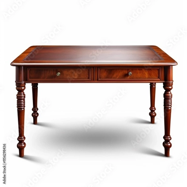 Obraz table isolated on white