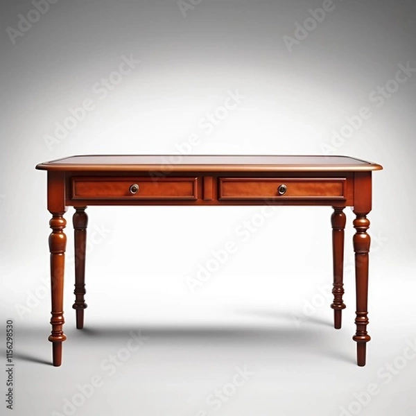 Obraz table isolated on white