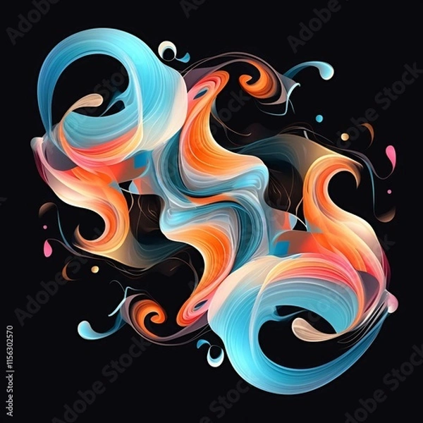 Obraz abstract background with fire