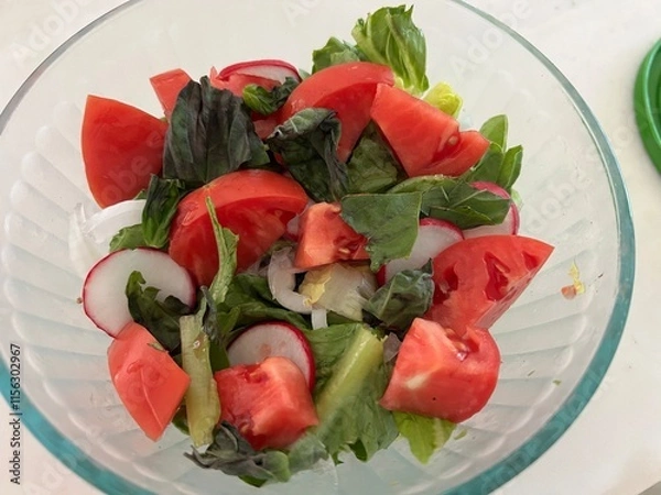 Obraz salad with radishes
