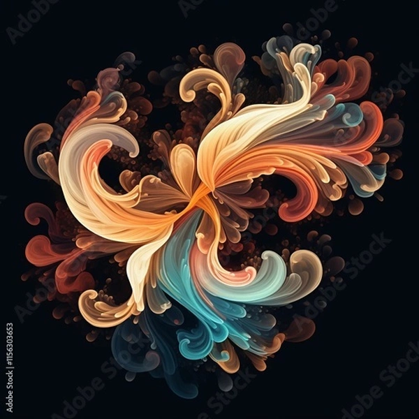 Obraz abstract floral background