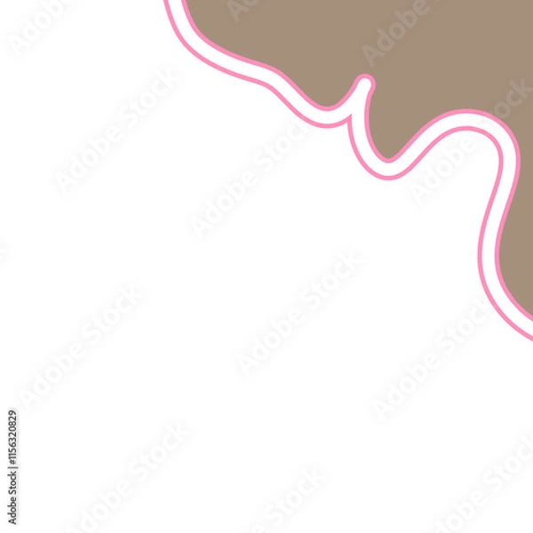 Fototapeta Elegant waveframe template