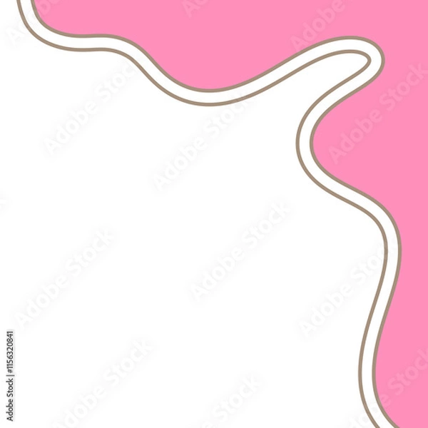 Fototapeta Elegant waveframe template