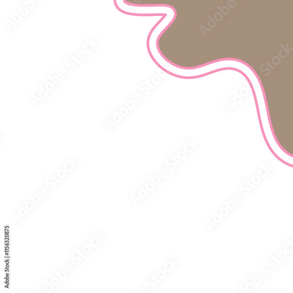 Fototapeta Elegant waveframe template