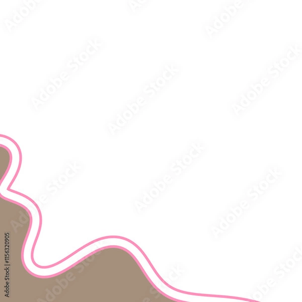 Fototapeta Elegant waveframe template