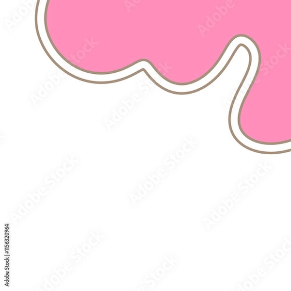 Fototapeta Elegant waveframe template