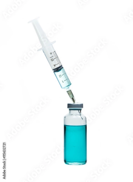Fototapeta Syringe and Vial