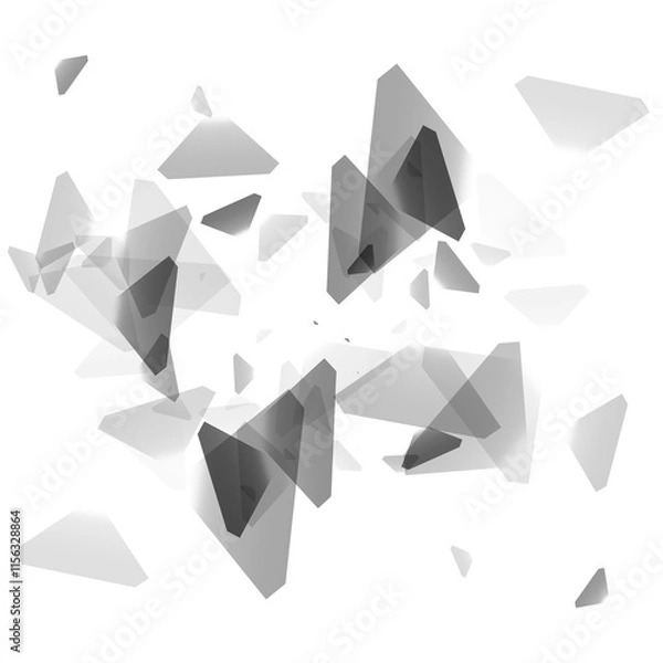 Fototapeta Abstract transparent fragments