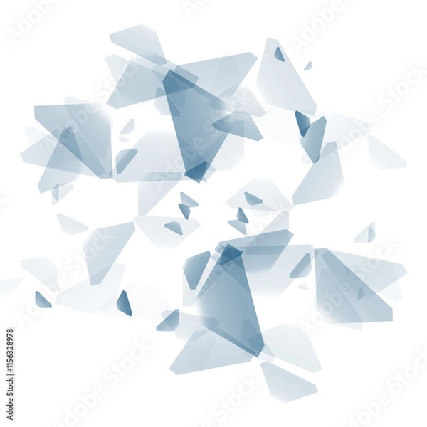 Fototapeta Abstract transparent fragments