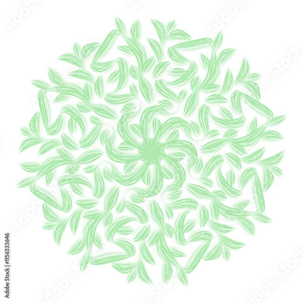 Fototapeta Minimalist modern mandala decoration pattern