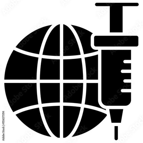 Fototapeta Injection Icon