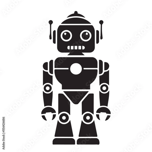 Fototapeta robot vector icon