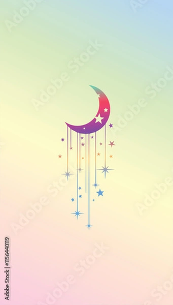 Obraz moon and stars wallpapers for mobile phones and backgrounds Wallpapers featuring foliage usually feature a natural and lush aesthetic