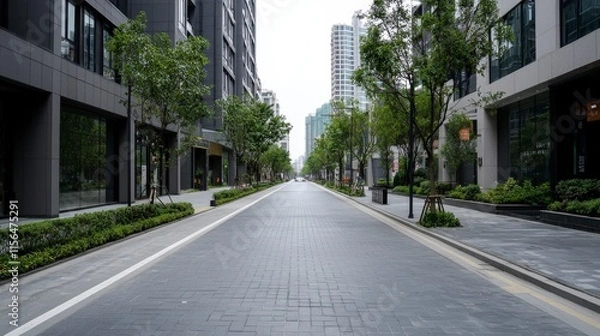 Fototapeta Smart city development advanced encryption for secure infrastructure urban landscape modern viewpoint future concepts