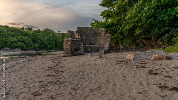 Obraz Wonwell Beach, Devon, England, UK