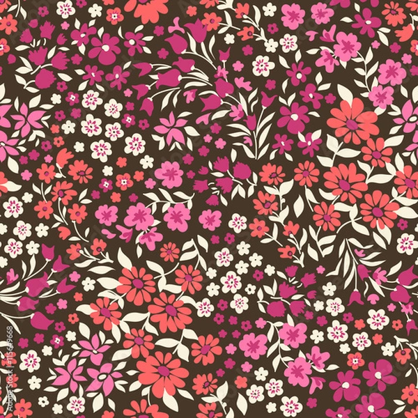 Obraz Little ditsy flowers - seamless background
