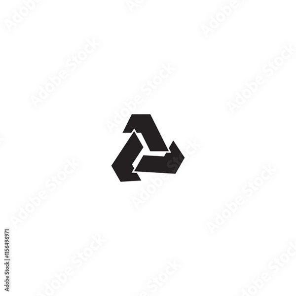 Fototapeta triangle company logo