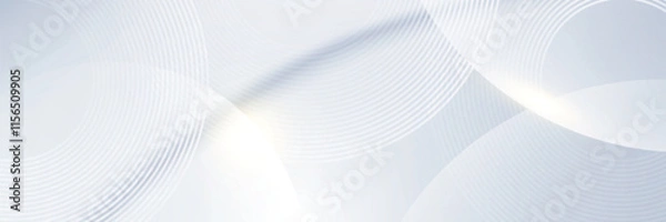 Fototapeta Abstract grey background with dynamic circle lines. vector eps10