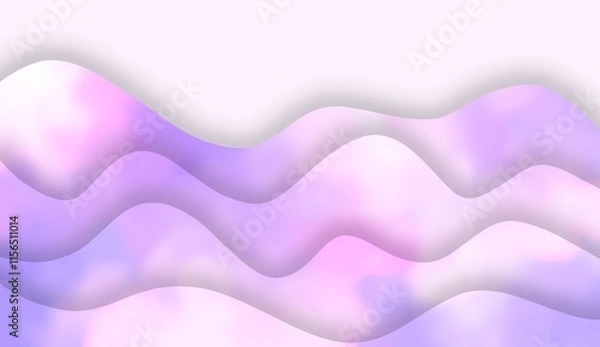 Fototapeta Pink layered abstract pattern illustrations, digital prints background and wallpaper. Seamless pattern with black shadow. White blank space illustrations