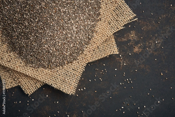 Obraz Chia Samen auf Leinen