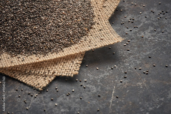 Obraz Chia Samen auf Leinen