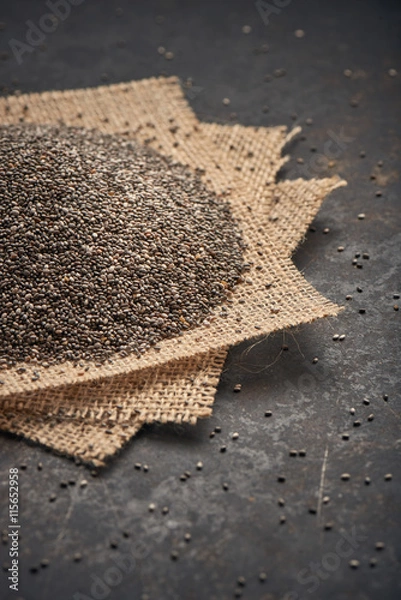 Obraz Chia Samen auf Leinen