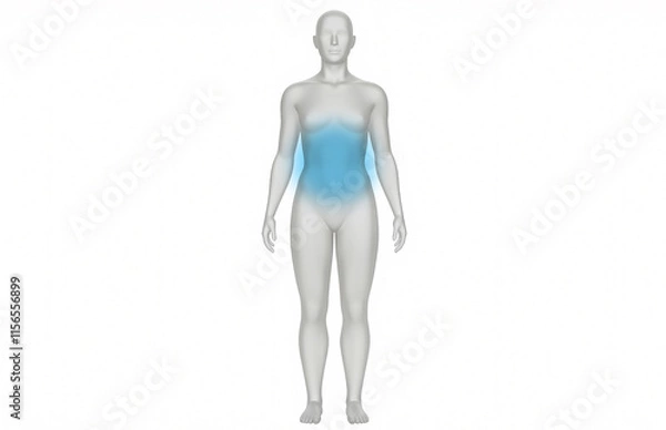 Fototapeta 冷え症のイメージイラスト