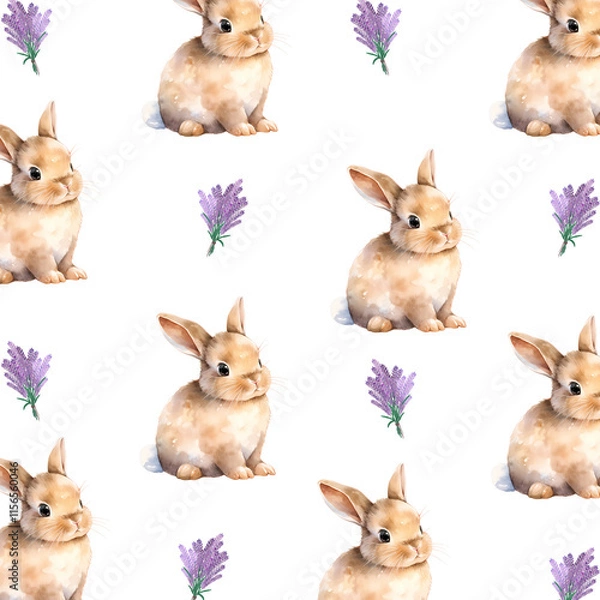 Fototapeta Rabbit pattern