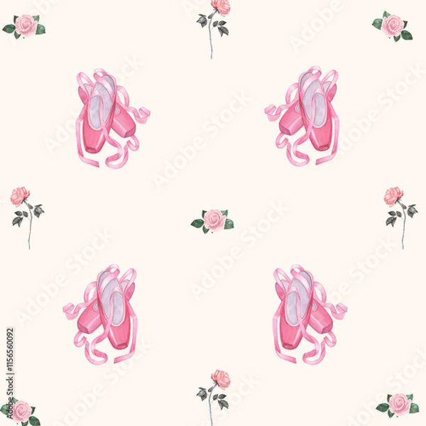 Fototapeta Rose pattern