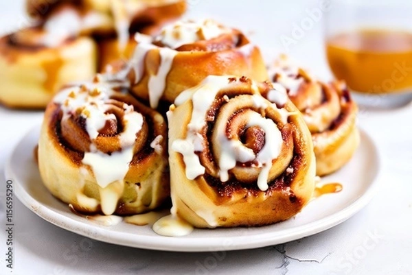 Obraz bourbon vanilla cinnamon rolls