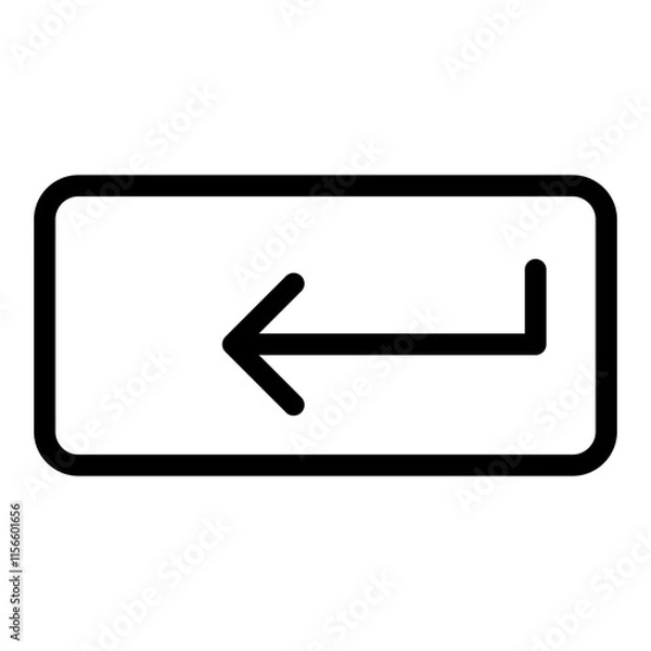 Obraz Icon enter button vector illustration design. Eps 10.
