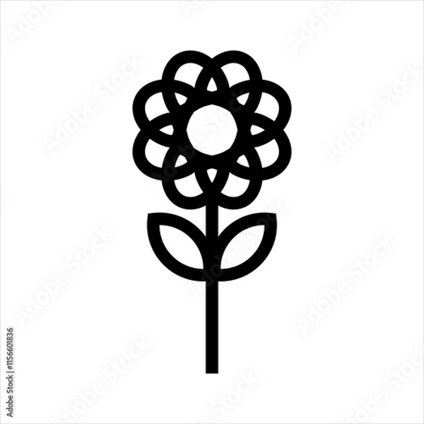 Obraz Flower icon vector illustration design. Eps 10.