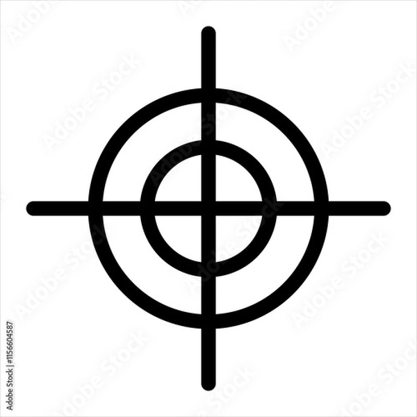 Obraz Target icon vector illustration design. Eps 10.