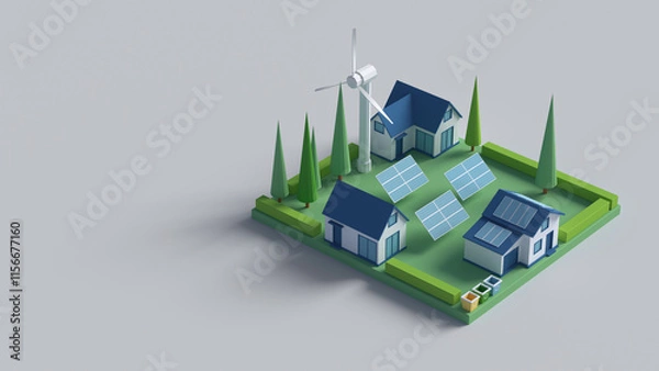 Obraz Sustainable Homes that Utilize Renewable Energy Sources for a Greener Future Ahead