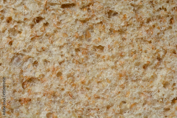 Obraz Slice of bread close up detail